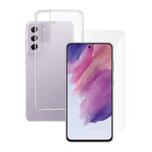 Набор защитных пленок PanzerGlass SAFE. 2-в-1 для Samsung Galaxy S21 FE 5G, закалённое стекло + TPU, прозрачный, 50 шт.