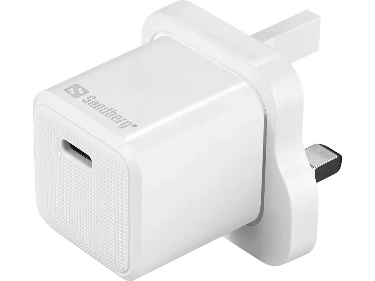 Sandberg USB-C AC 20W Charger UK with Lightning Cable Photo 3