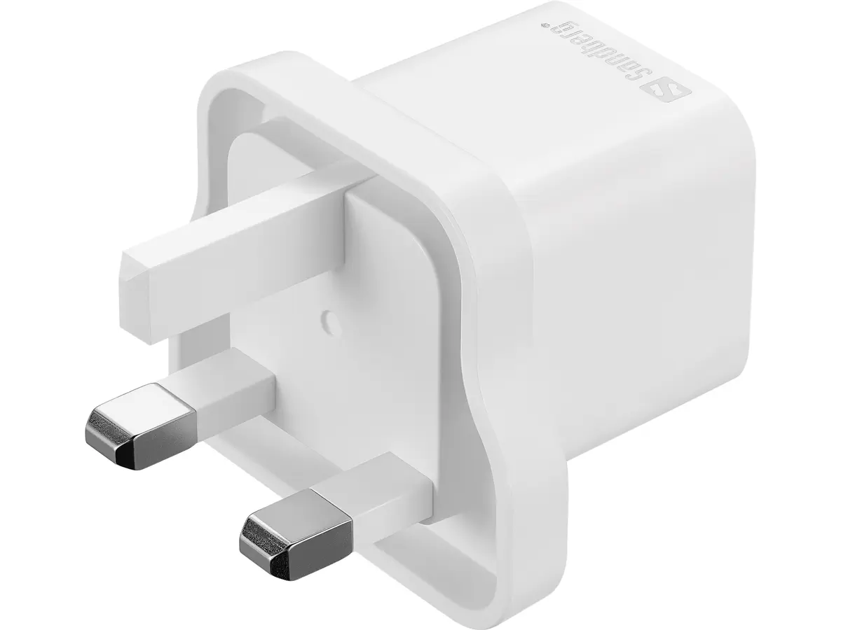 Sandberg USB-C AC 20W Lādētājs UK + Lightning 1M Photo 3