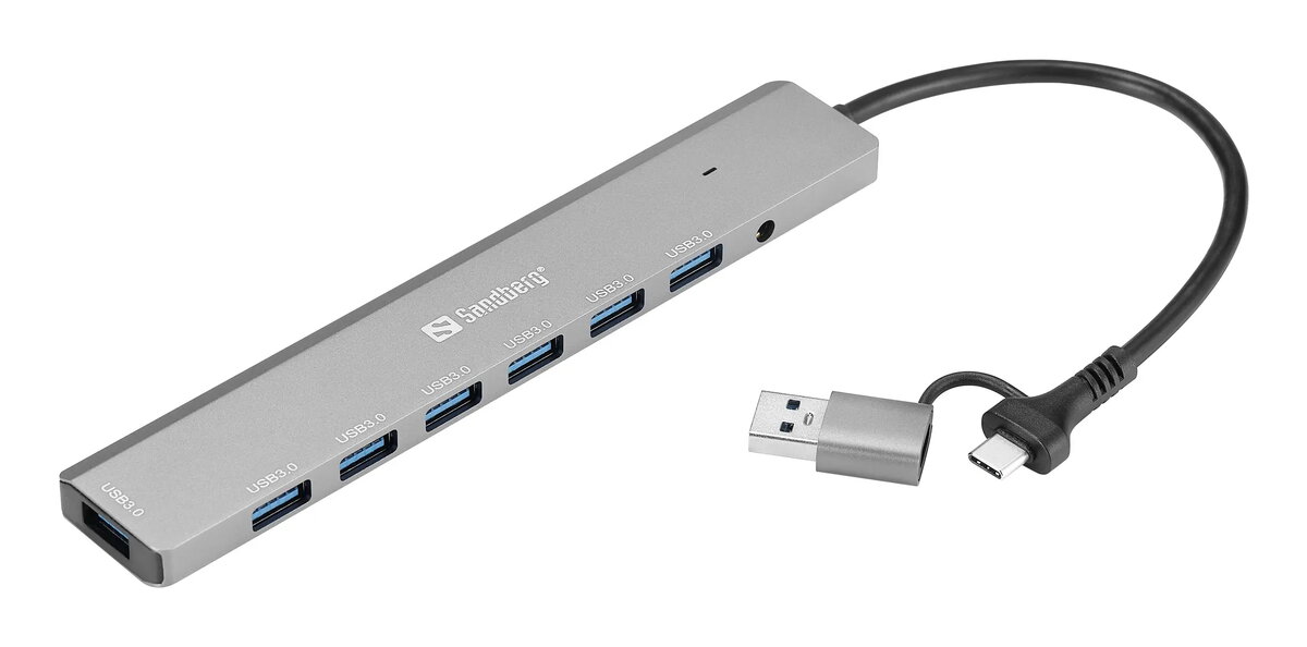 Sandberg USB-C/A to 7 x USB