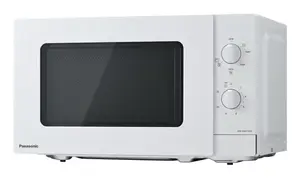 Panasonic NN-GM21QWEPG Solo mikroviļņu krāsns Galda 20 L 800 W Baltā krāsā Rotary vadība 5 jaudas līmeņi 255 mm pagriežamais galds