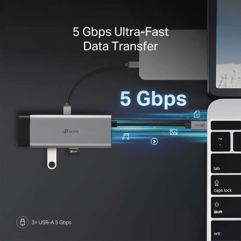 Концентратор TP-Link UH7021C USB Type-C Photo 10