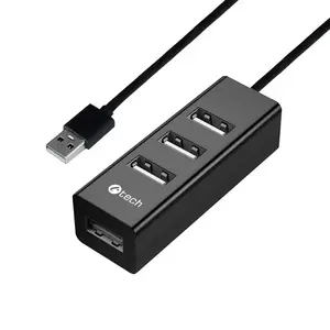 USB hub c-tech UHB-U2 — 4x USB 2.0 ports, powered via host