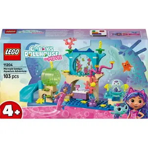 Конструктор LEGO Gabby's Dollhouse Aquarium Adventure 11204 — 103 детали, 1 минифигурка, 4+ лет