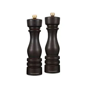 Pepper and Salt Mill Set Cole and Mason GB02H233020 22 cm dark chocolate beech wood, ceramic salt & Precision+ carbon steel pepper