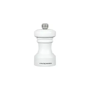 Salt mill Cole and Mason Hoxton 10.4 cm — beech wood, ceramic salt grinder, adjustable grind