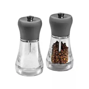 Salt and Pepper Mill Set Cole and Mason NAPOLI 12 cm — Acrylic bodies with silicone grips
