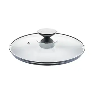 Glass Lid 24 cm Berndes DE135007024 — tempered glass with stainless-steel rim and steam vent