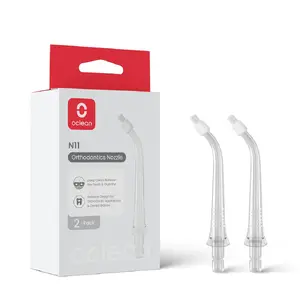 Toothbrush Nozzle OCLEAN Orthodontics N11 Transparent W10-2pk replacement heads, 2-pack