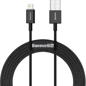 USB-A to Lightning Cable Baseus BSU2659BLK 2 m, Black
