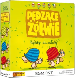 Spēļu grāmata Egmont — Pędzące żółwie, poļu valoda, cietie vāk, 200×200 mm, 380 g, FSC