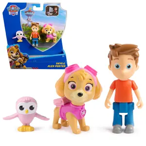 Figure pack Spinmaster PAW Patrol Skye & Alex Porter with Lil Hootie, multicolour, for ages 3+