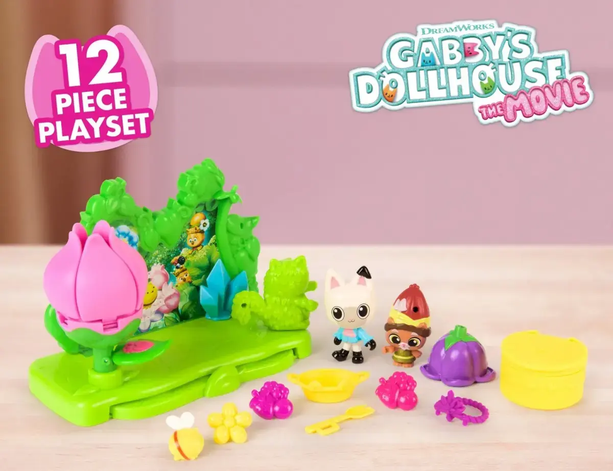 Spinmaster Gabby’s Dollhouse Movie Garden Set 6074117 Photo 2