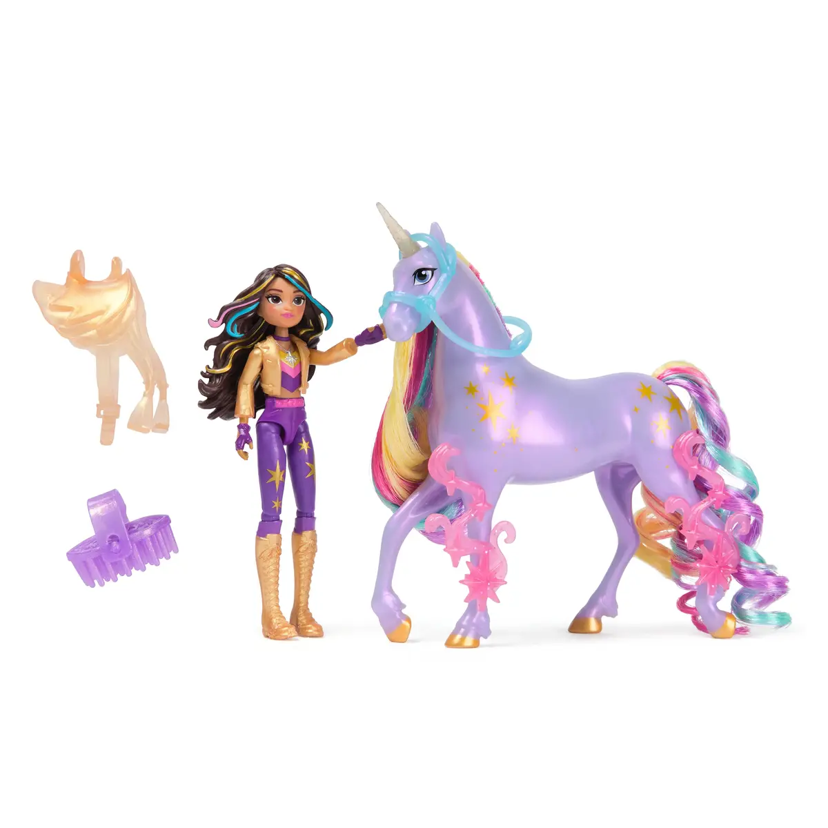 Lelle komplekts Spinmaster Unicorn Academy Sofija un Wildstar Photo 2