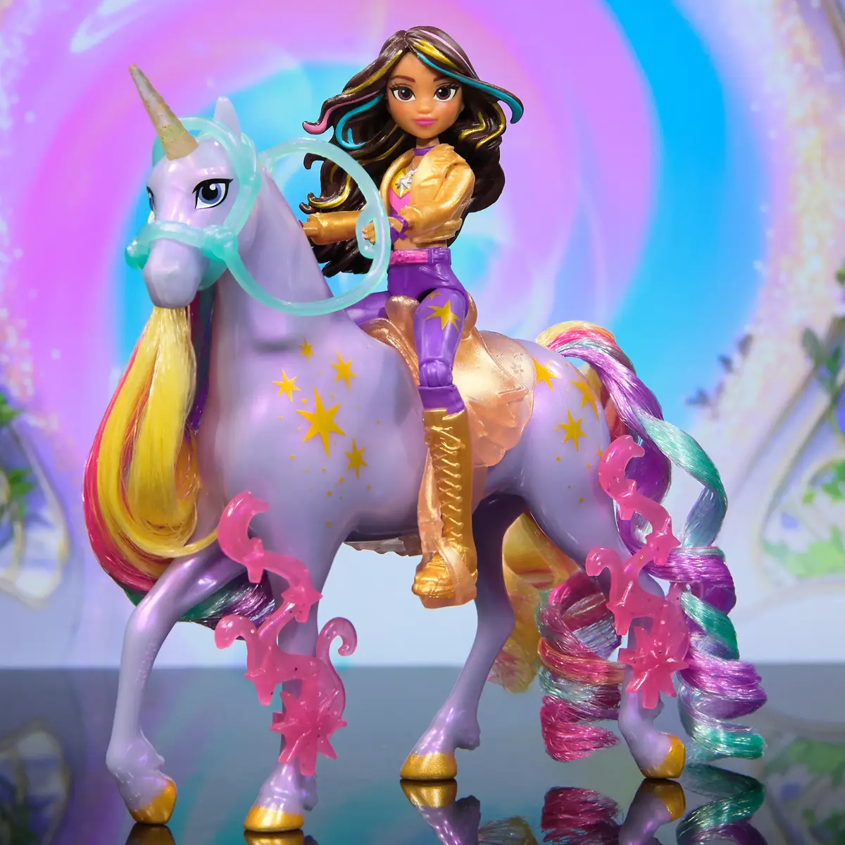 Lelle komplekts Spinmaster Unicorn Academy Sofija un Wildstar Photo 7