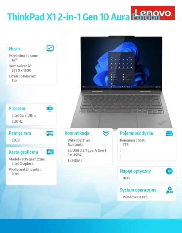 Klēpjdators Lenovo Thinkpad X1 2-in-1 Photo 23