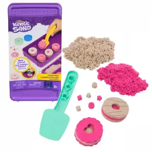Kinetic Sand Cookie Box by spinmaster — model 6071549 with molds and tools