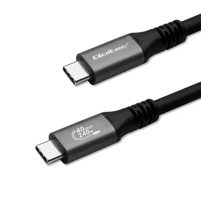 QOLTEC USB-C USB4 kabelis 240W 40 Gbps Photo 4