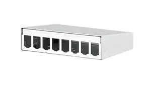 Metz 130861-0802-E Patch Panel 8-Port White Aluminium Zinc Steel RoHS