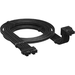 Corsair CP-8920350 iekšējais barošanas kabelis ar 12V-2x6 un 2 x PCI-E (8-pin) savienotājiem 0.65 m melns