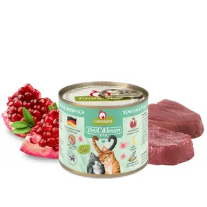 Wet cat food Fox4Pets GranataPet 197847 — Adult, fish (tuna, venison), 200 g, grain-free, easy-open can