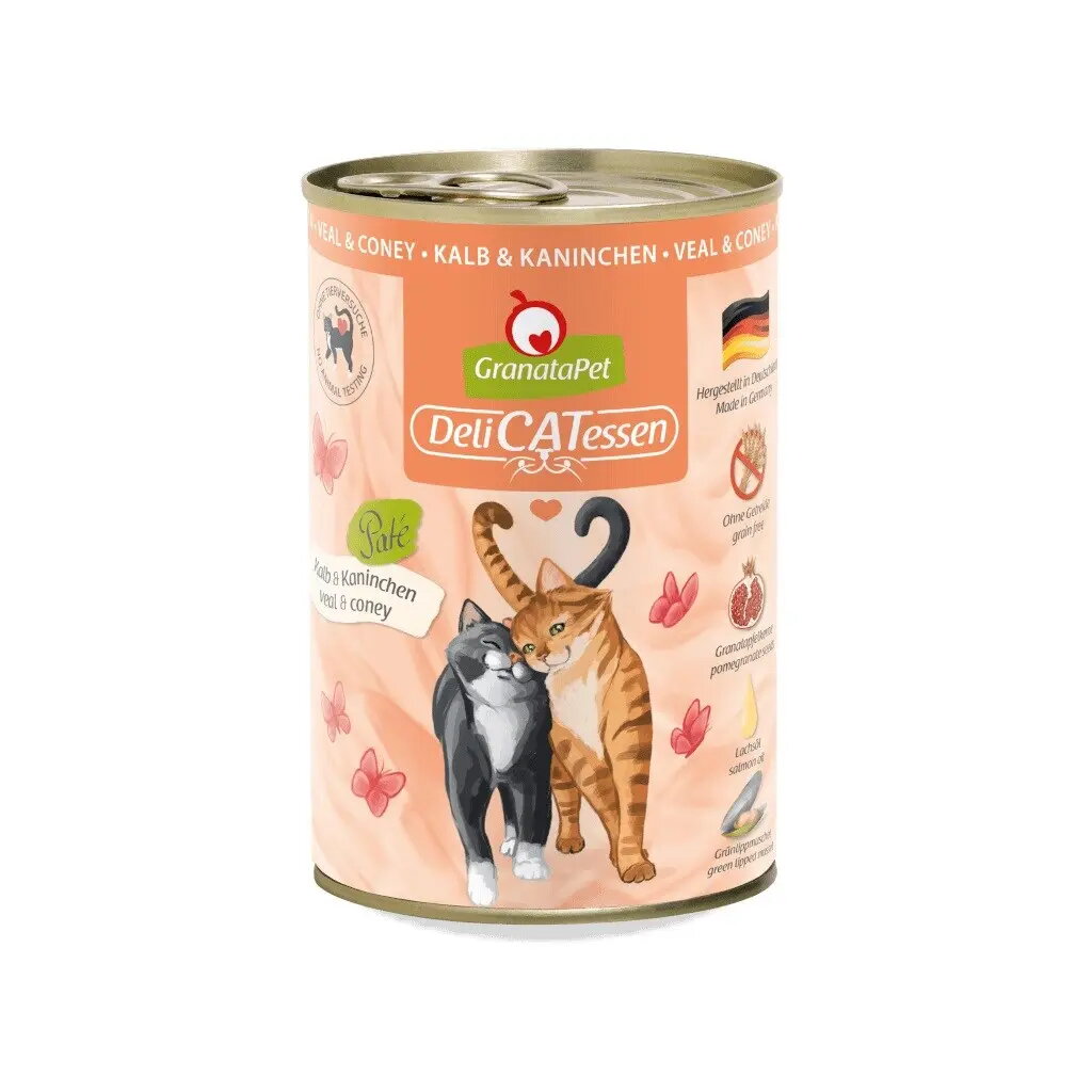 Mitrs kaķu barība Fox4Pets DeliCATessen Teļa