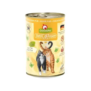 Влажный корм для кошек Fox4Pets DeliCATessen Chicken 400 г — полноценный консервированный рацион для взрослых, влажность 80%, белок 10,2%
