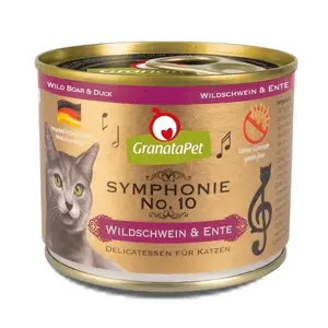 Влажный корм для кошек Fox4Pets Symphonie No.10 Кабан и утка 200 г, полноценный для взрослых, влажность 78%