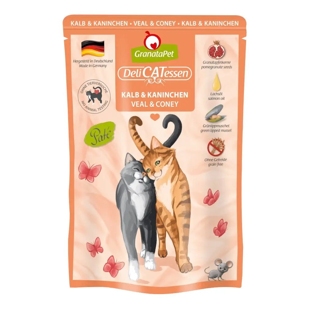 Mitrs kaķu barības Fox4Pets DeliCATessen Teļa