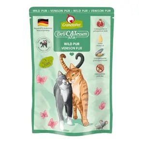 Влажный корм для кошек Fox4Pets DeliCATessen Venison 85 г — порционный саше, монопротеин, полноценный корм