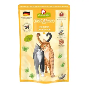 Влажный корм для кошек Fox4Pets DeliCATessen Chicken 85 г пакет — для взрослых, без зерна, гипоаллергенный, полноценный корм