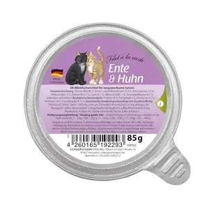 Влажный корм для кошек Fox4Pets Filet á la carte Утка с Курицей 85 г пауч, без глютена, для взрослых