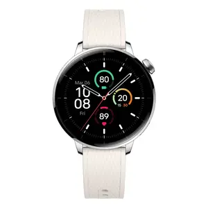 Смарт‑часы ONEPLUS OnePlus Watch 3 43 мм, 1.32" AMOLED 466×466, титан/серебро, белый резиновый ремешок, GPS, Wi‑Fi