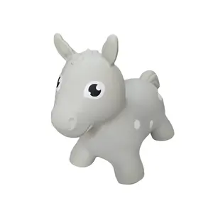 Plush Toy Horse gerardos toys GT69471 — gray, soft stuffed animal for babies and toddlers