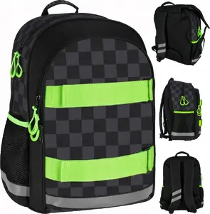 Mugursoma STARPAK Checkerboard Skateboard 527195 — skolas mugursoma ar rūtainu rakstu