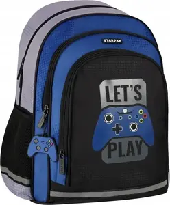 Skolas mugursoma STARPAK 527186 — Gaming Pad dizains, kompakta skolēnu mugursoma