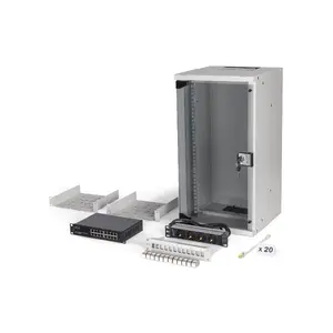 Sienas montāžas statīvs Digitus DN-49104-SET 12U 60kg IP20 Pelēks
