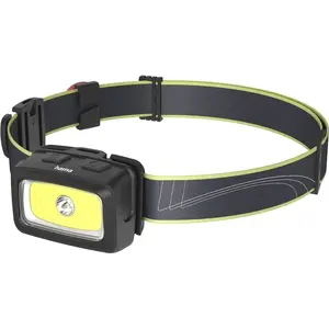 Headlamp HAMA HL350 COB with whistle and warning light, adjustable strap, COB LED