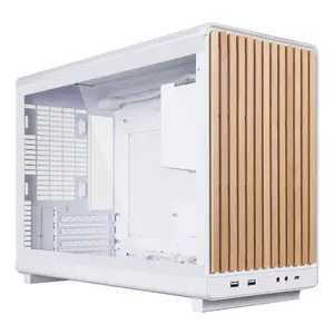 PC Case Lian Li A3-mATX Micro Tower — White with Wood, supports ATX/SFX/SFX-L PSUs, Micro-ATX/Micro-ITX, 1x3.5" + 2x2.5"