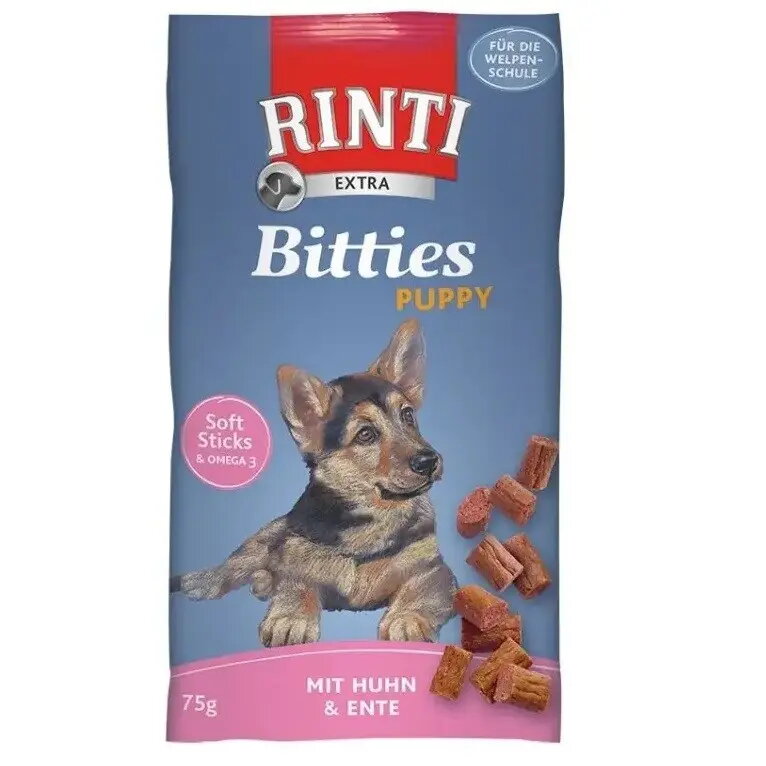 Suņu našķis RINTI Bitties Puppy Chicken