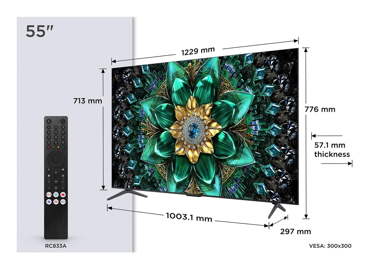 TCL 55Q6C 55" QD‑Mini LED 4K TV Photo 2
