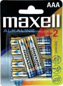 Alkalīnās AAA (R03) baterijas MAXELL — komplekts 6 gab., modelis 790240.04.EU