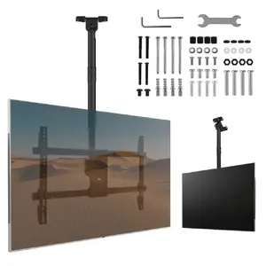 Ceiling TV mount MACLEAN MC-112B, max load 60 kg, adjustable tilt and rotation