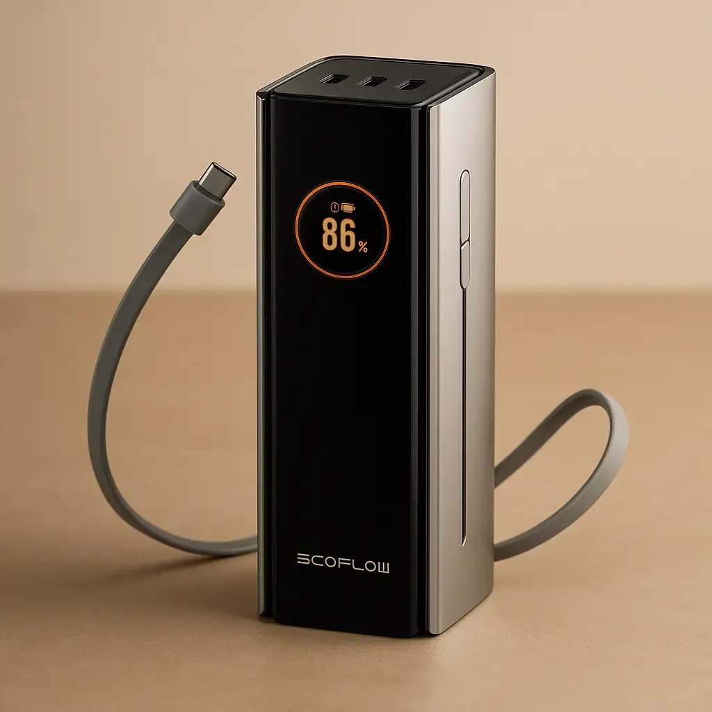 Портативный аккумулятор EcoFlow RAPID Pro (27650 мАч, 300 Вт, 140 Вт, встроенный кабель) Photo 5