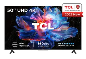 Телевизор TCL 50" V6C 4K Ultra HD (3840x2160), DLED, Google TV, Direct‑LED, HDR10+, 3×HDMI 2.1, Bluetooth 5.4, Wi‑Fi 5