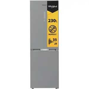 Freestanding Refrigerator Whirlpool WHK 26363 XP6E with 316 L Total Net Capacity, No Frost, Multi-Airflow System, Fresh Zone, Energy Class C, and 35 dB Noise Level in Stainless Steel