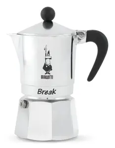 Bialetti Break Moka Pot Silver Aluminium 1 Cup