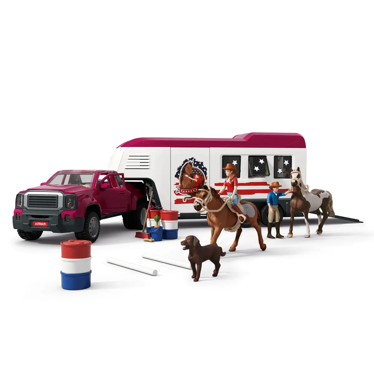 Schleich Lakeside Automašīna un piekabe Dzīvnieku