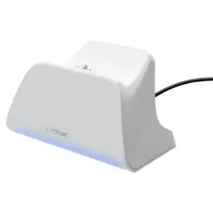 Charging station TRUST GXT255W for PS5 Dual charging, white