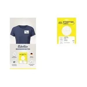 AVERY removable white name labels 80 x 54 mm 51065, rectangular adhesive sheets for printing